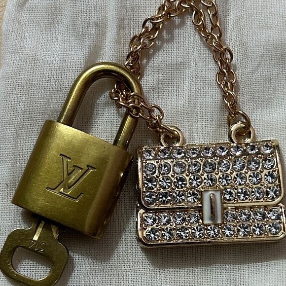 Louis Vuitton Accessories - Louis Vuitton Lock and Key #314 Paired With Bag Charm w/ Crystal Accents